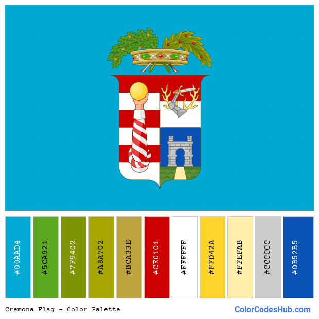 Cremona flag color palette