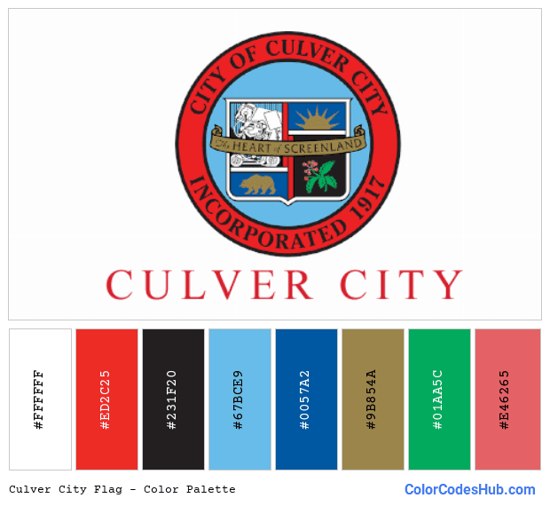 Culver City flag color palette
