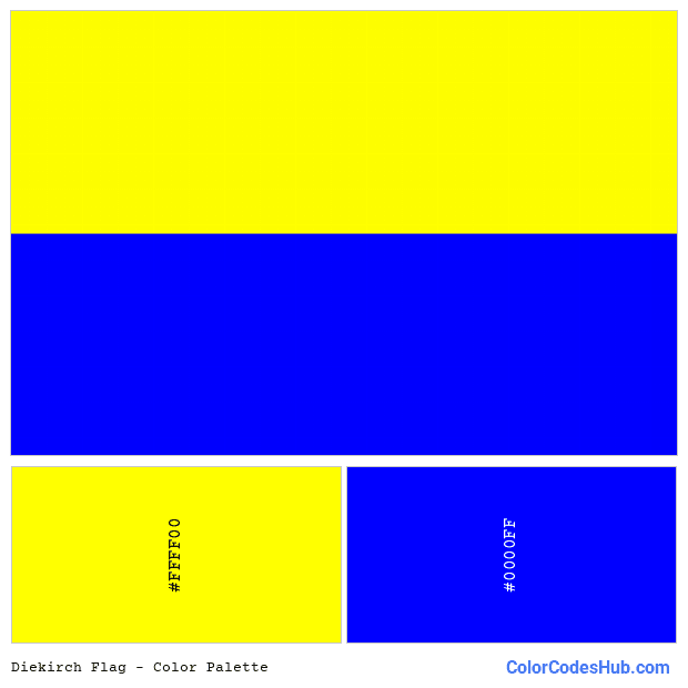 Diekirch flag color palette