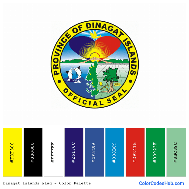 Dinagat Islands flag color palette