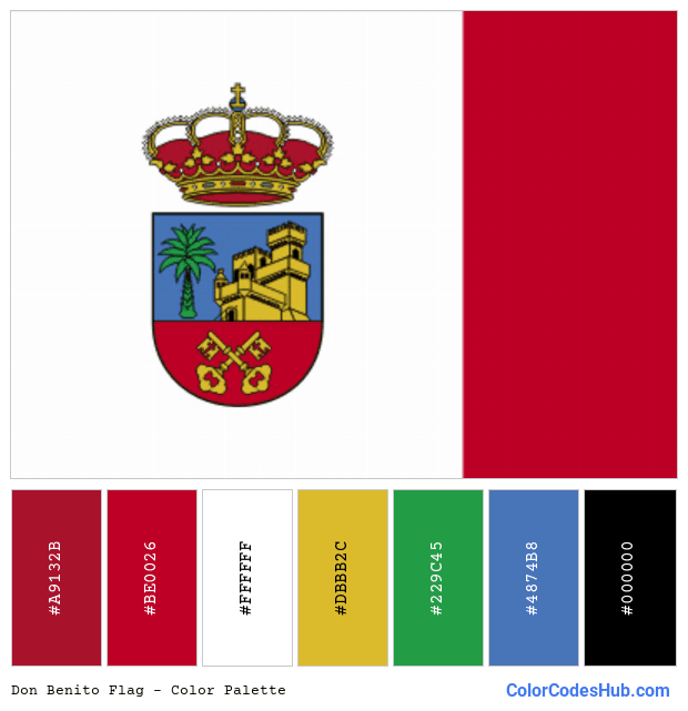 Don Benito flag color palette