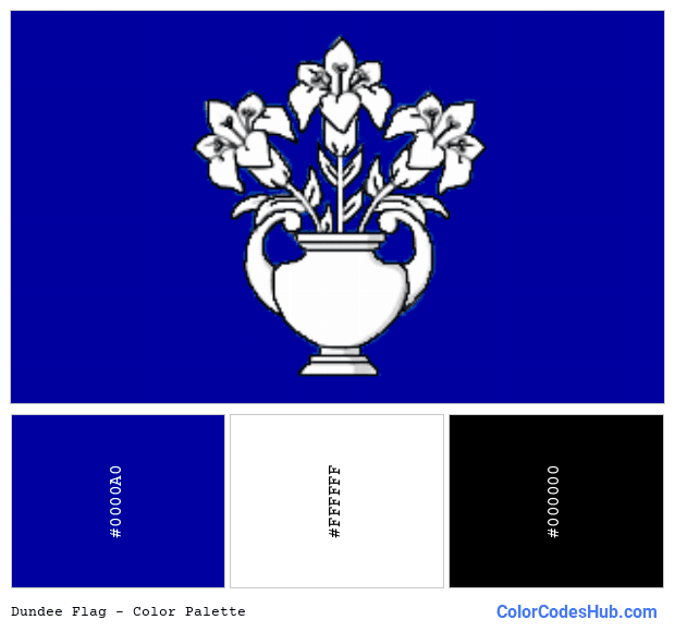 Dundee flag color palette