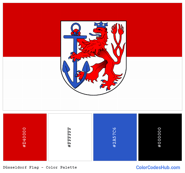 Düsseldorf flag color palette