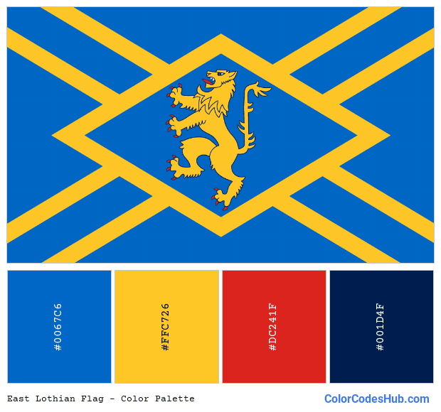East Lothian flag color palette