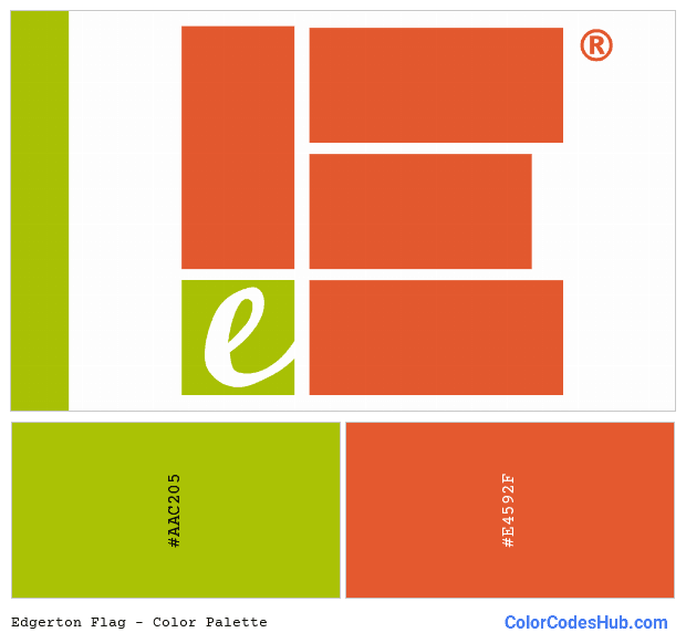 Edgerton flag color palette