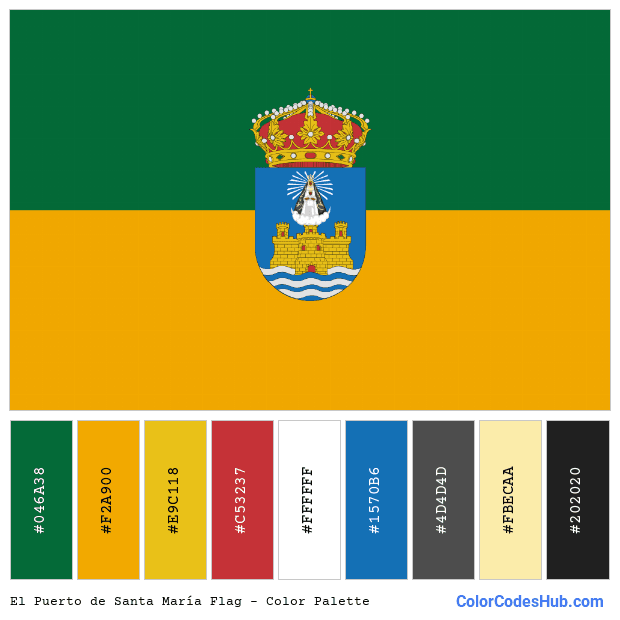 El Puerto de Santa María flag color palette