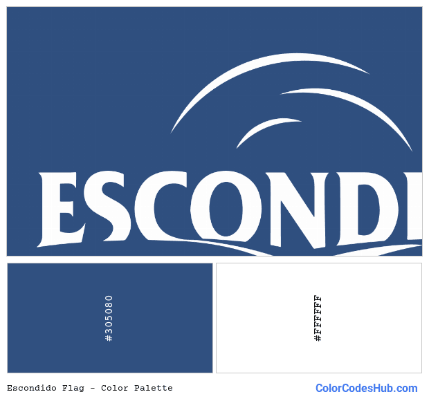 Escondido flag color palette