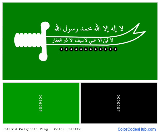 Fatimid Caliphate flag color palette