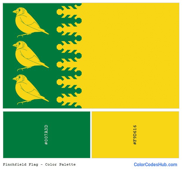 Finchfield flag color palette