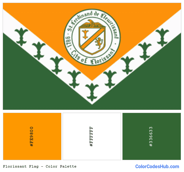 Florissant flag color palette