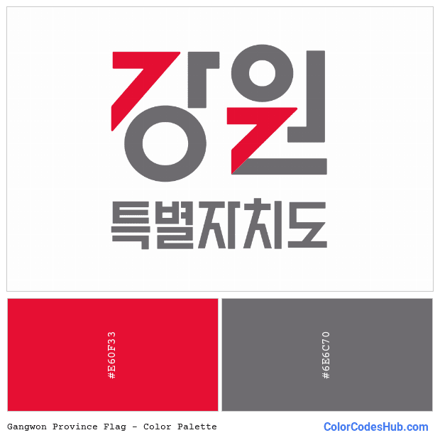 Gangwon Province flag color palette