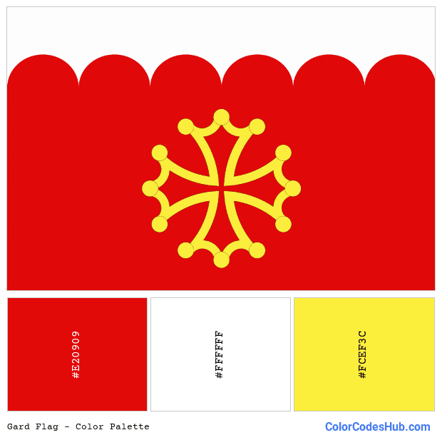 Gard flag color palette