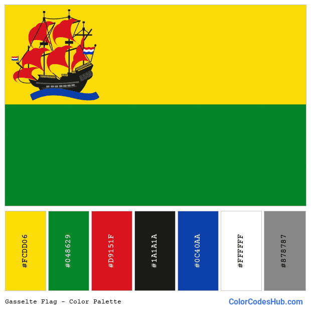 Gasselte flag color palette