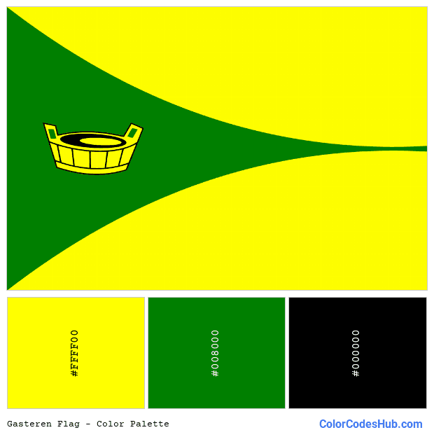Gasteren flag color palette