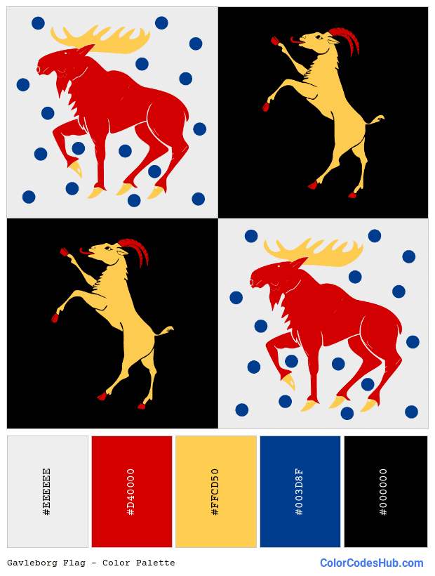 Gavleborg flag color palette