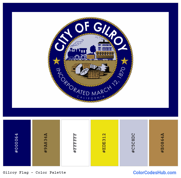 Gilroy flag color palette