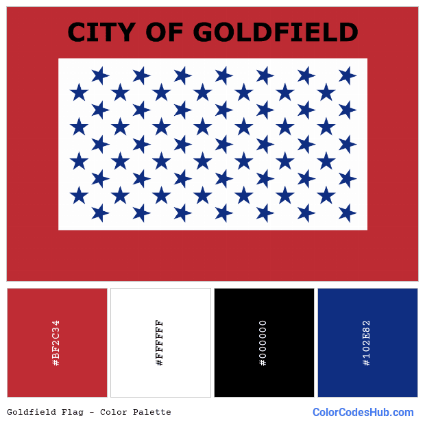 Goldfield flag color palette