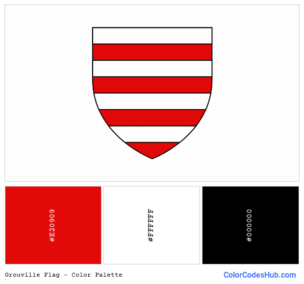 Grouville flag color palette