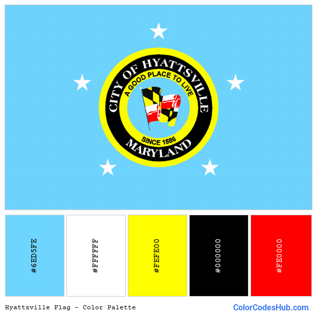 Hyattsville flag color palette