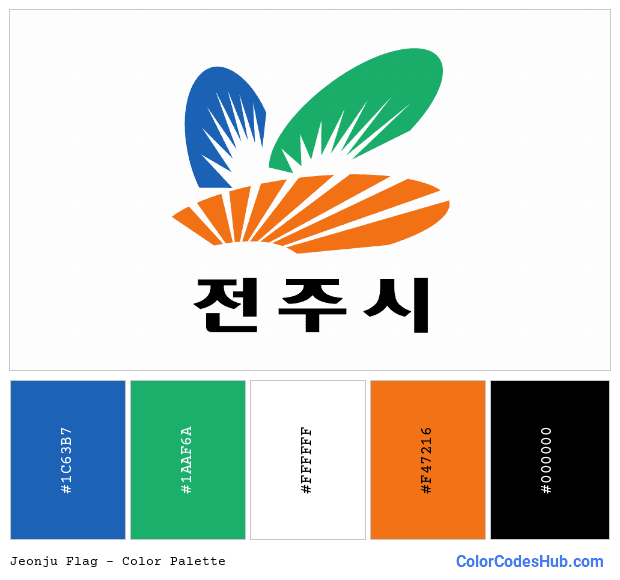 Jeonju flag color palette