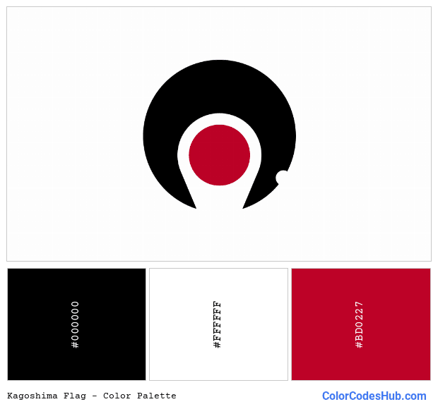 Kagoshima flag color palette