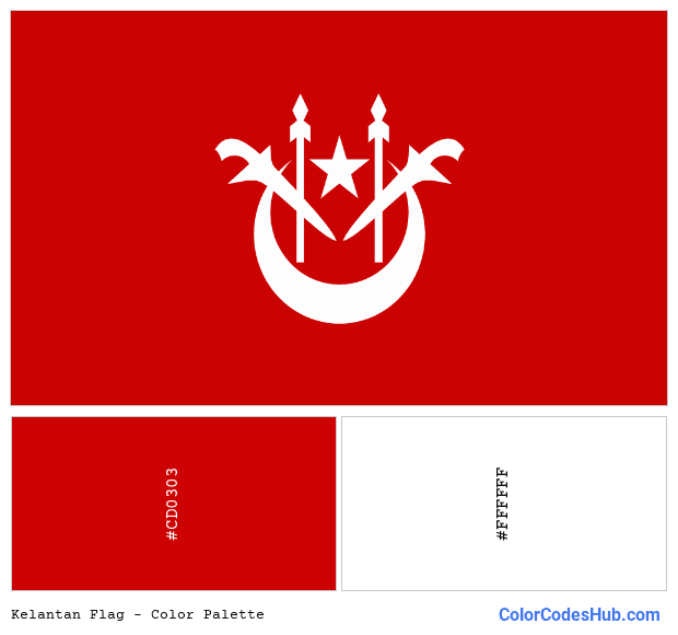 Kelantan flag color palette