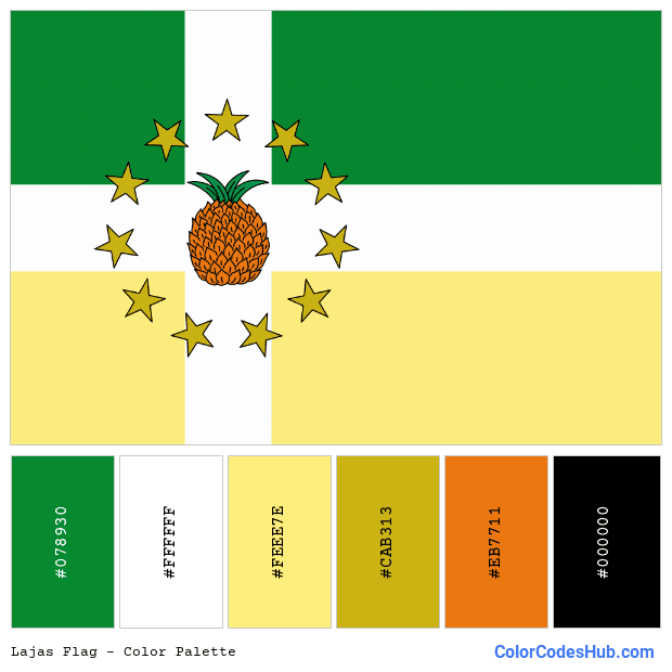 Lajas flag color palette
