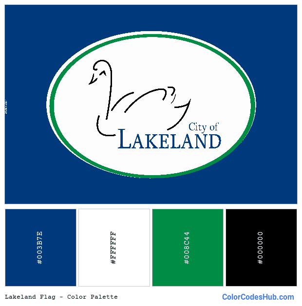 Lakeland flag color palette