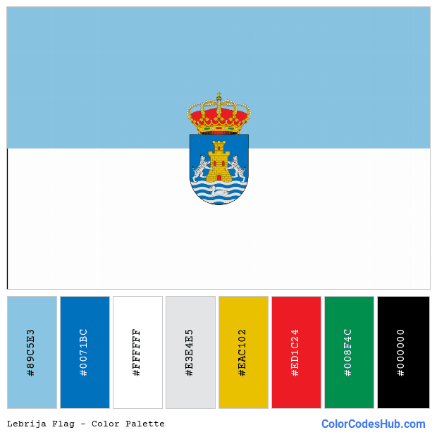 Lebrija flag color palette