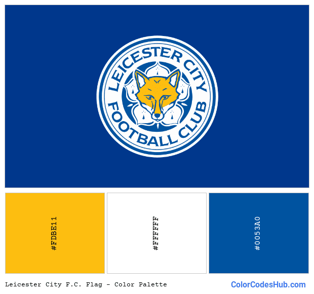 Leicester City F.C. flag color palette