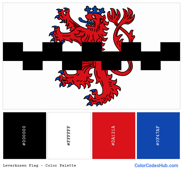 Leverkusen flag color palette