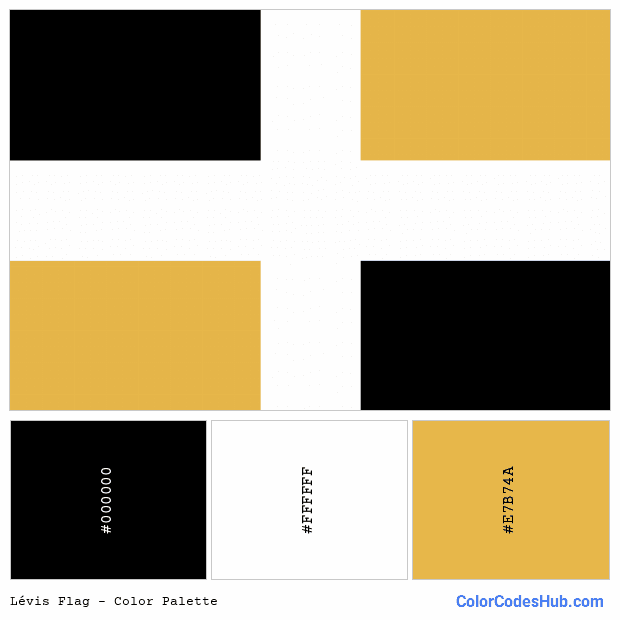 Lévis flag color palette