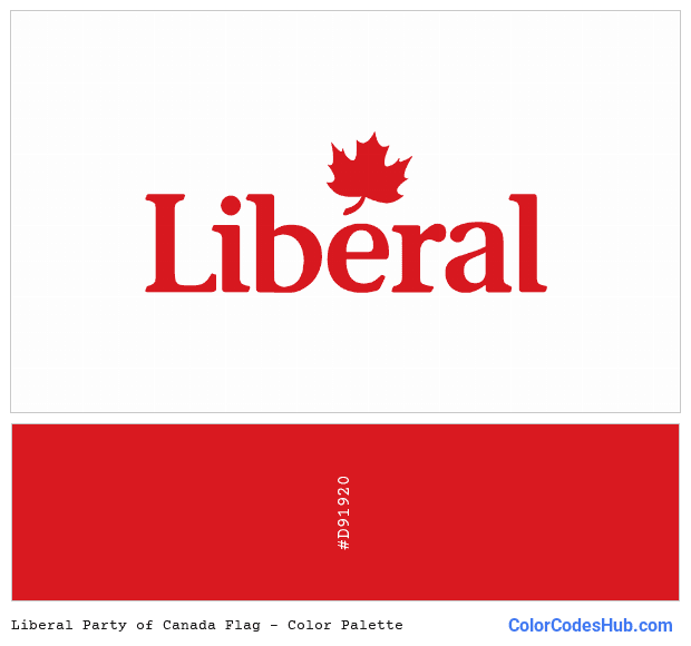 Liberal Party of Canada flag color palette