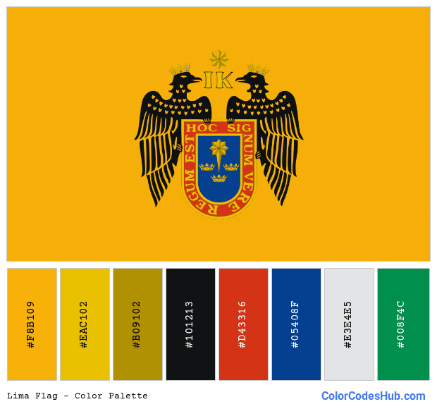 Lima flag color palette