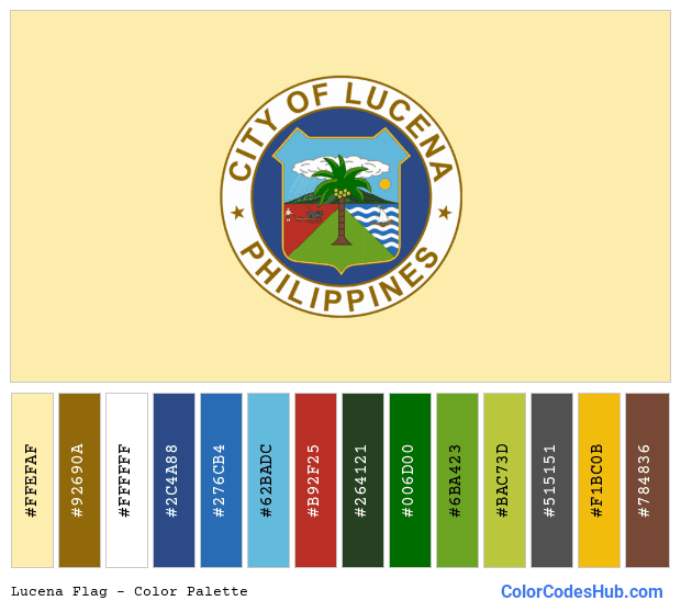 Lucena flag color palette