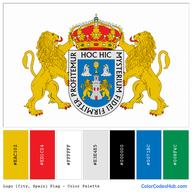 Lugo (City, Spain) flag color palette