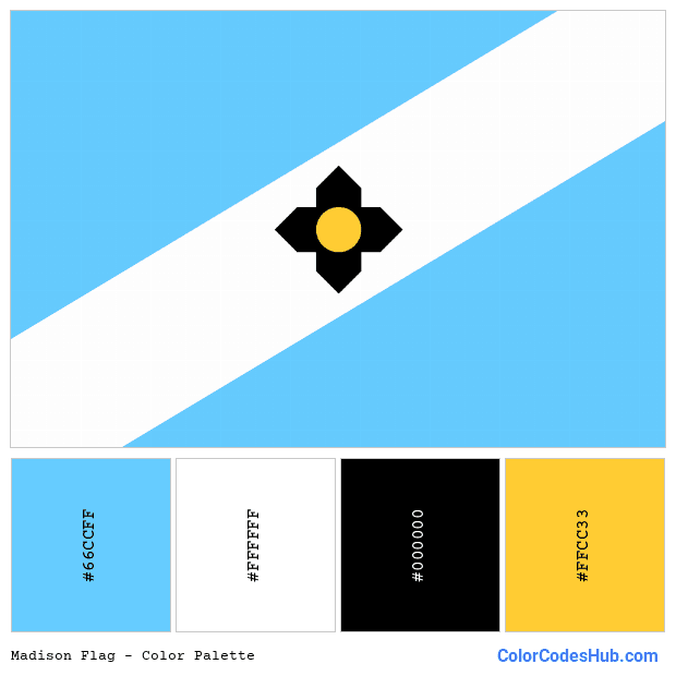 Madison flag color palette