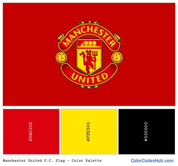 Manchester United F.C. flag color palette