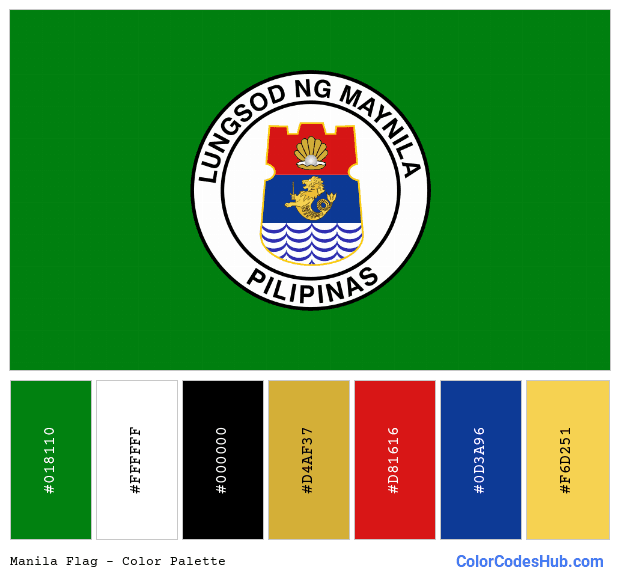 Manila flag color palette