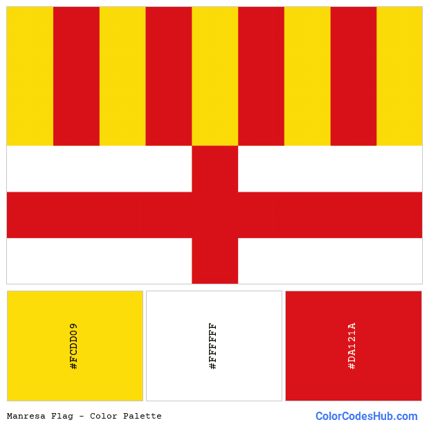 Manresa flag color palette