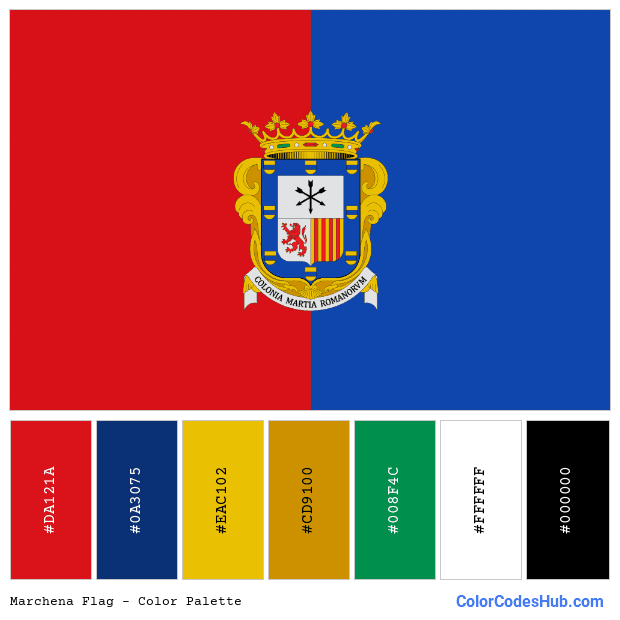 Marchena flag color palette
