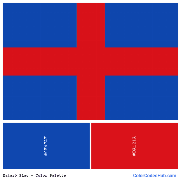 Mataró flag color palette