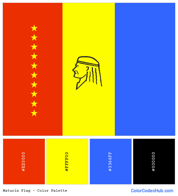 Maturín flag color palette