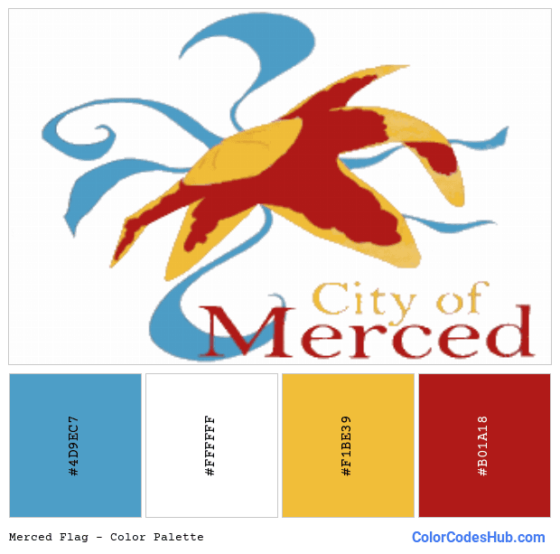 Merced flag color palette