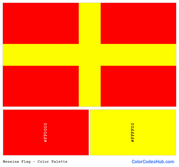 Messina flag color palette