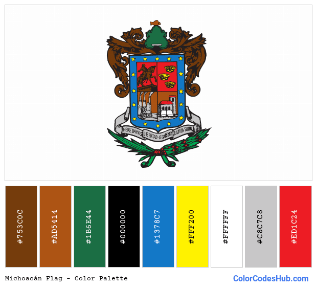 Michoacán flag color palette