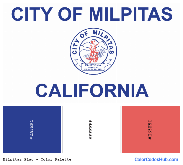 Milpitas flag color palette