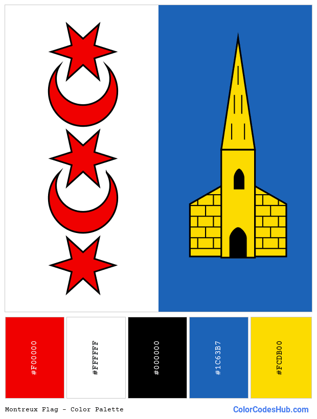 Montreux flag color palette