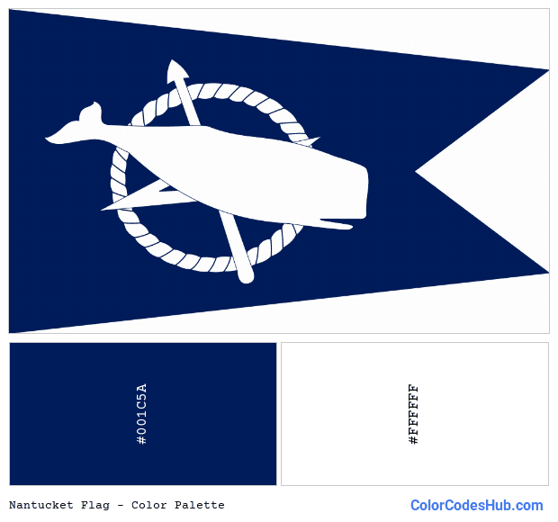 Nantucket flag color palette
