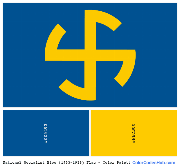 National Socialist Bloc (1933-1938) flag color palette